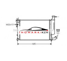 Радиатор CITROEN XSARA 1.4-1.8 93-05