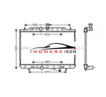 Радиатор NISSAN X-TRAIL 2.0 A T 07-