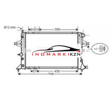 Радиатор OPEL ASTRA G 2.0 2.2 2.0D 00-06