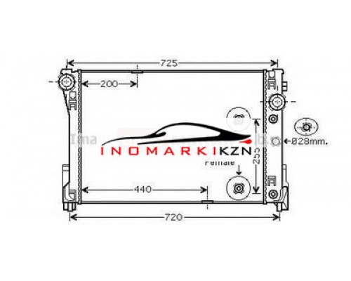 Заказать Радиатор MB W204 1.6 2.5 A T 07- в Казани