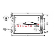 Радиатор VAG A4 2.7TD 3.0TD 04-08 на Audi A4 III (B7) (2004–2009)