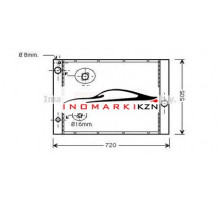 Радиатор BMW E60 E61 E63-E66 3.0-6.0 01-