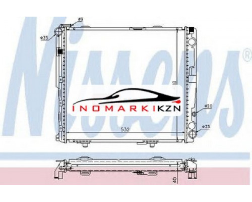 Заказать Радиатор MB W124 2.5 3.0D 93-97 в Казани