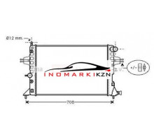 Радиатор OPEL ASTRA G 1.4-2.2 A T 98-06 на OPEL ZAFIRA A