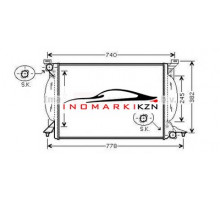 Радиатор VAG A4 2.5TD 01-05