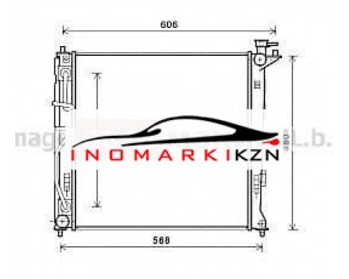 Купить Радиатор HYUNDAI ix35 KIA SPORTEGE 2.0D A T 10- в Казани