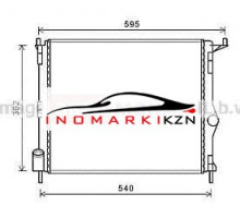 Радиатор RENAULT DUSTER LOGAN SANDERO LADA LARGUS 1.2-1.6 1.5D -A C 09-