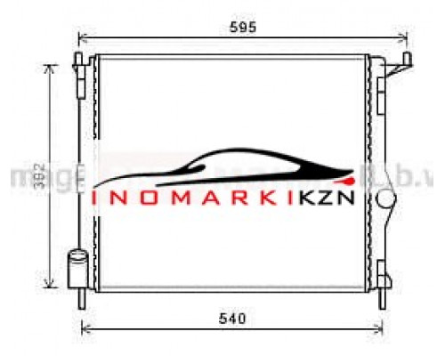 Купить Радиатор RENAULT DUSTER LOGAN SANDERO LADA LARGUS 1.2-1.6 1.5D -A C 09- в Казани