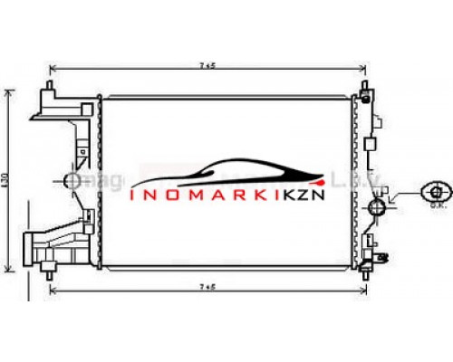 Купить Радиатор CHEVROLET CRUZE OPEL ASTRA ZAFIRA 1.4-1.8 M T 09- в Казани