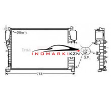 Радиатор MB W211 2.8 3.2D 04-