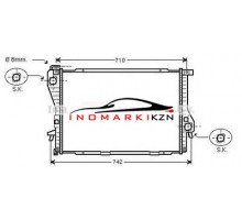 Радиатор BMW E39 2.0-3.0 99-