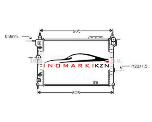 Купить Радиатор OPEL ASTRA F 1.4-2.0 91-01 на Opel Astra F (1991–2002) в Казани