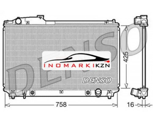 Заказать Радиатор охлаждение двигателя DENSO DRM51003 на Lexus LS III (2000–2003) в Казани