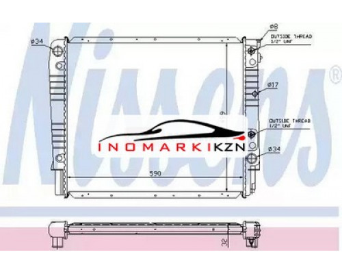 Заказать Радиатор двигателя NISSENS 65542A на Volvo 940 (1988–1998) в Казани