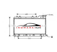 Радиатор SUBARU FORESTER 2.0 97-02