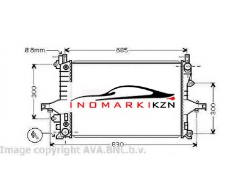 Купить Радиатор VOLVO S60 2.0-2.5 S80 2.0-2.9 XC70 2.4-2.5 A T 98- в Казани