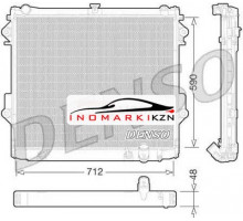 Радиатор охлаждение двигателя DENSO DRM50074 на Toyota Land Cruiser 200 Series (2007–2012)