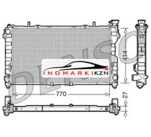 Радиатор охлаждение двигателя DENSO DRM06011 на Chrysler Town &amp; Country IV (2000–2005)