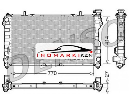 Заказать Радиатор охлаждение двигателя DENSO DRM06011 на Chrysler Town &amp; Country IV (2000–2005) в Казани