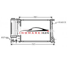 Радиатор BMW E34 2.0 89-97 на BMW 5er III (E34) (1988–1996)