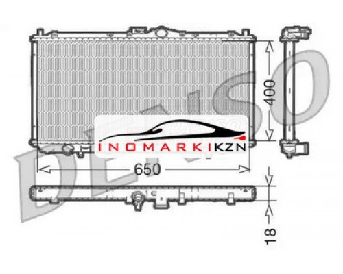 Купить Радиатор двигателя DENSO DRM45010 в Казани