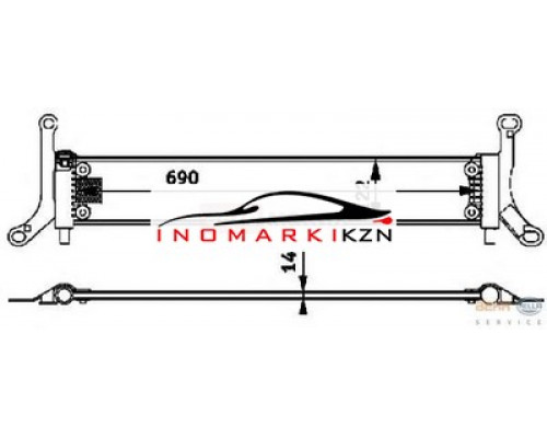 Заказать Радиатор VAG Q7 3.0-4.2TDI 06- TOUAREG 3.0-5.0TDI 02-10 в Казани