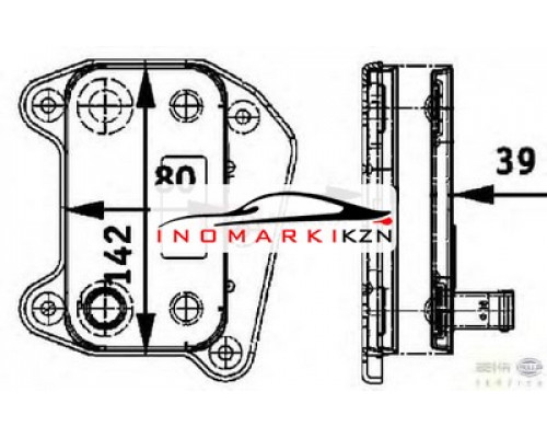 Купить Радиатор масляный MB W203 W211 W639 SPRINTER 2.2D 2.7D 00- в Казани