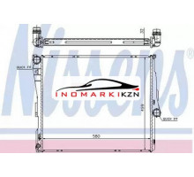 Радиатор двигателя NISSENS 60803A на BMW X3 I (E83) (2003–2006)