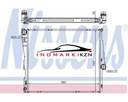 Заказать Радиатор двигателя NISSENS 60803A на BMW X3 I (E83) (2003–2006) в Казани