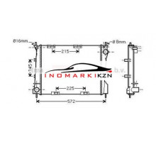 Радиатор RENAULT CLIO 1.2-1.6 1.5D 05- на RENAULT CLIO 3 BR01