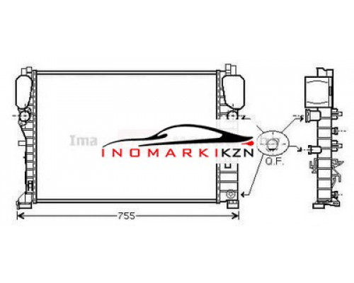 Купить Радиатор MB W211 2.0-5.5 2.2D-2.7TD 02- в Казани