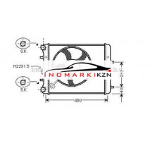 Радиатор VAG FABIA 1.2-1.6 01-