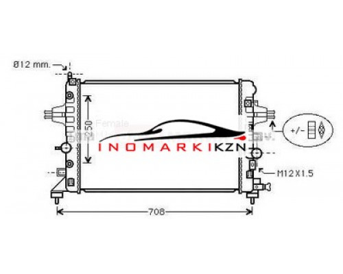 Заказать Радиатор OPEL ZAFIRA ASTRA 1.6-1.8 05- в Казани