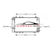 Радиатор VAG FELICIA 1.3 95-01