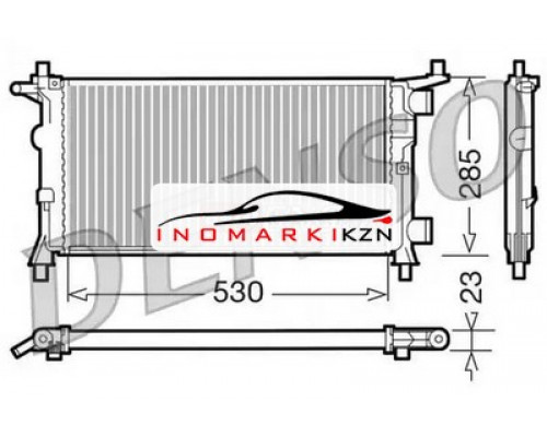 Заказать Радиатор охлаждение двигателя DENSO DRM20041 на Opel Corsa B (1993–2000) в Казани