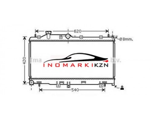 Купить Радиатор SUBARU IMPREZA 2.0 08- на Subaru Impreza III (2007–2011) в Казани