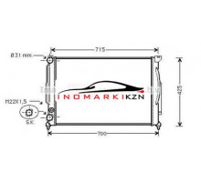 Радиатор AUDI A4 1.6 H. 95-