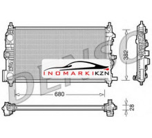 Радиатор OPEL ASTRA J ZAFIRA C 1.7TD 2.0TD M T 09-