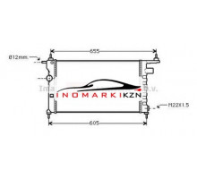 Радиатор OPEL CORSA 1.2-1.6 94-01