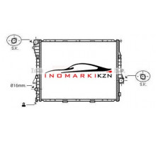 Радиатор BMW E53 4.4-4.8 3.0D 00-04 на BMW X5 E53