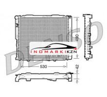 Радиатор двигателя DENSO DRM17034 на Mercedes-Benz E-klasse AMG I (W124) (1994–1996)