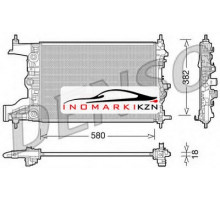 Радиатор CHEVROLET CRUZE 1.6 1.8 A T 09- OPEL ASTRA J 1.6 09- AT