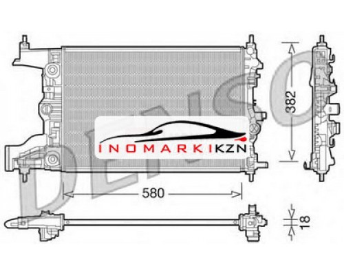 Купить Радиатор CHEVROLET CRUZE 1.6 1.8 A T 09- OPEL ASTRA J 1.6 09- AT в Казани