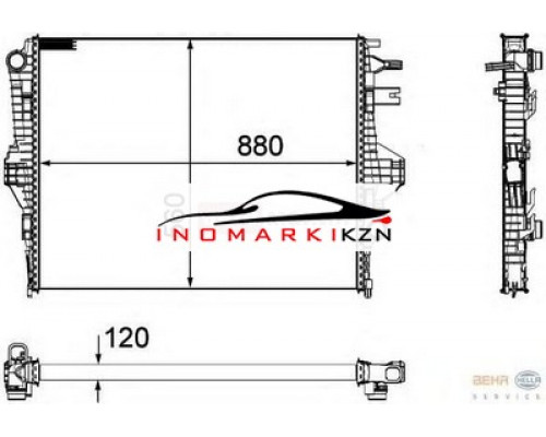 Купить Радиатор VW TOUAREG PORSCHE CAYENNE 3.0 3.6 3.0TDi 10- в Казани