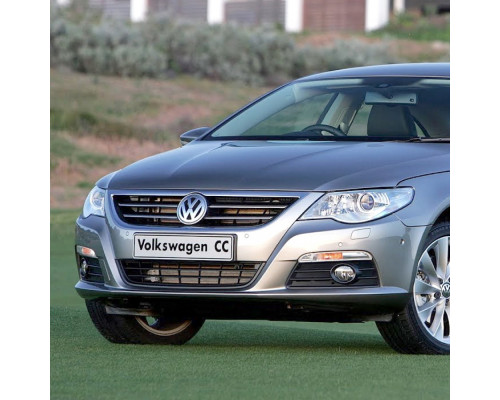 Купить Бампер передний в цвет кузова Volkswagen Passat CC (2008-2012) с отв под омыватель и парктроники в Казани