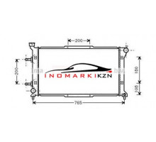 Радиатор SUBARU LEGACY 2.0 2.2 94-99 на Subaru Legacy II (1993–1999)
