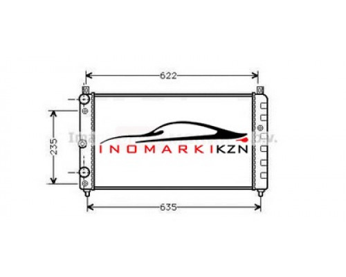 Купить Радиатор SKODA FELICIA 1.6 1.9D 95-02 в Казани