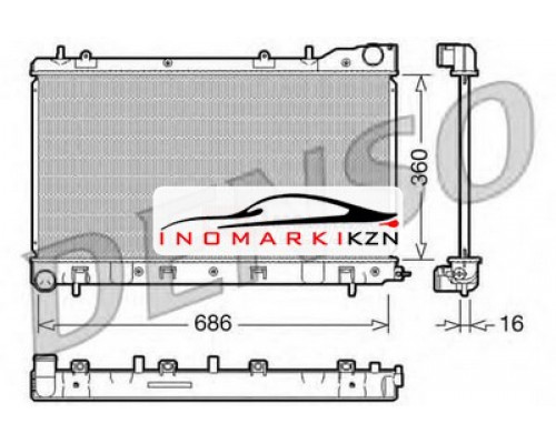 Купить Радиатор SUBARU FORESTER 2.0 2.5T 02- в Казани