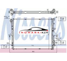 Радиатор двигателя NISSENS 65276A
