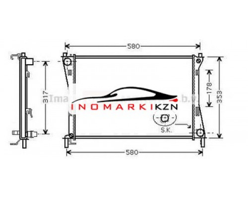 Купить Радиатор FORD FIESTA FUSION 1.25-1.6 M T 01- в Казани